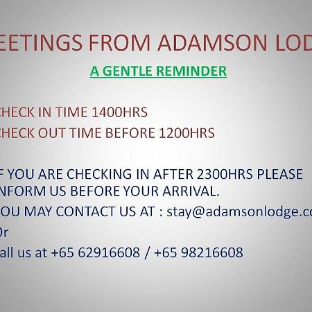 Adamson Lodge Σιγκαπούρη Εξωτερικό φωτογραφία